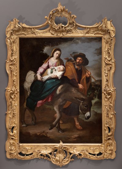 Repülés Egyiptomba, 1647-50 körül (olaj, vászon) alkotó: Bartolomé Esteban Murillo
