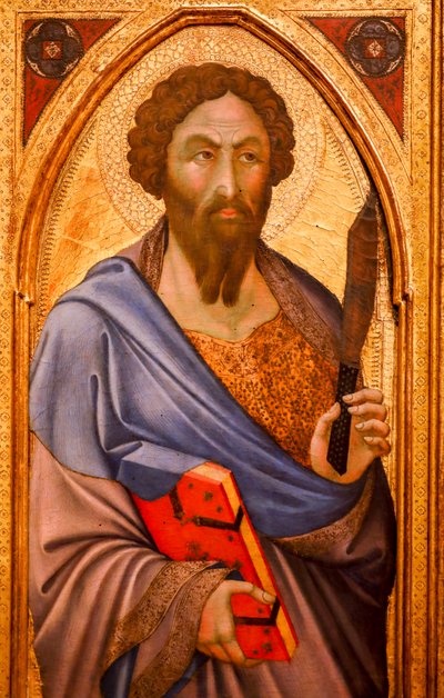 Szent Bertalan. 14. század (Tempera a fán) alkotó: Bartolomeo Barini