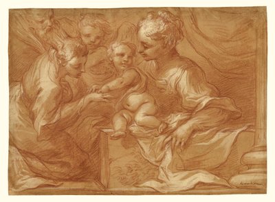 Szent Katalin misztikus házassága alkotó: Bartolomeo Biscaino