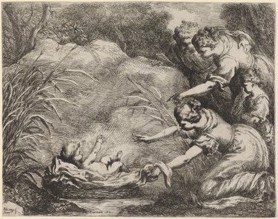 Mózes megtalálása alkotó: Bartolomeo Biscaino