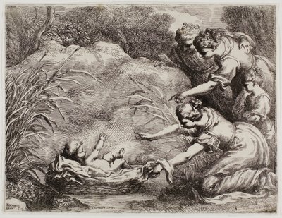 Mózes megtalálása alkotó: Bartolomeo Biscaino
