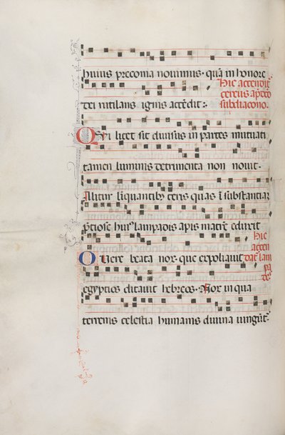 Missale: Fol. 156v: Zene Exultethez, 1469 alkotó: Bartolomeo Caporali