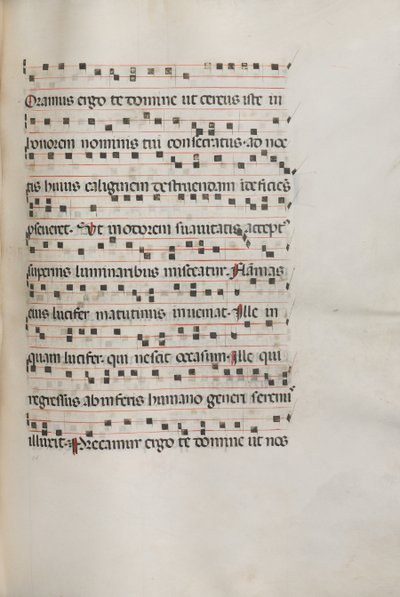 Missale: Fol. 157: Zene Exultethez, 1469 alkotó: Bartolomeo Caporali