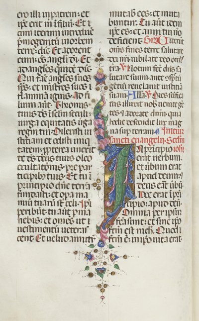 Missale: Fol. 22v: Lombozat halakkal, 1469. alkotó: Bartolomeo Caporali