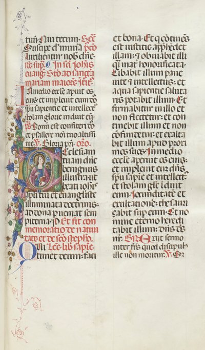 Missale: Fol. 25: Szent János sassal, 1469. alkotó: Bartolomeo Caporali