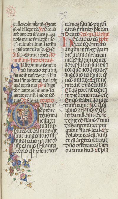 Missale: Fol. 270: Krisztus bemutatása Simeonnak, 1469. alkotó: Bartolomeo Caporali