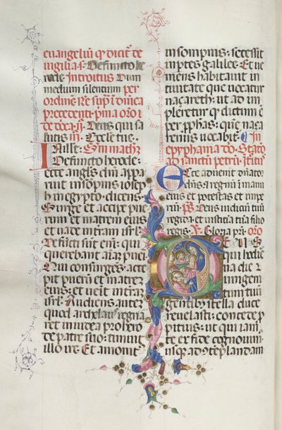 Missale: Fol. 30v: Mágusok imádása, 1469. alkotó: Bartolomeo Caporali