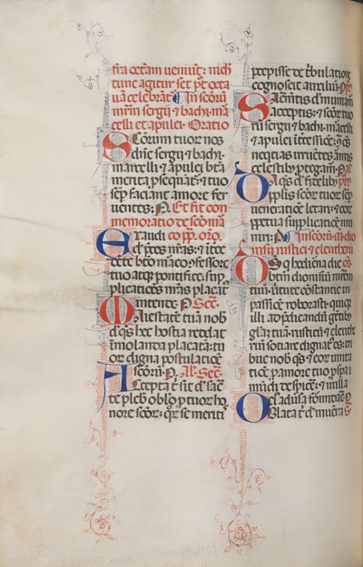 Missale: Fol. 319v: Szent Ferenc és Szent Ferenc teljes mise, 1469. alkotó: Bartolomeo Caporali