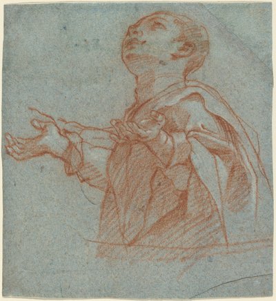 Egy fiú, aki imádattal felfelé néz alkotó: Bartolomeo Cesi