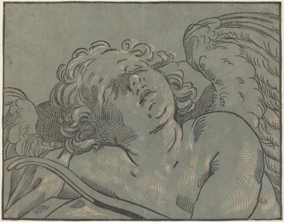 Ámor alszik alkotó: Bartolomeo Coriolano after Guido Reni