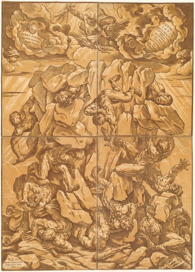 Az óriások bukása alkotó: Bartolomeo Coriolano after Guido Reni