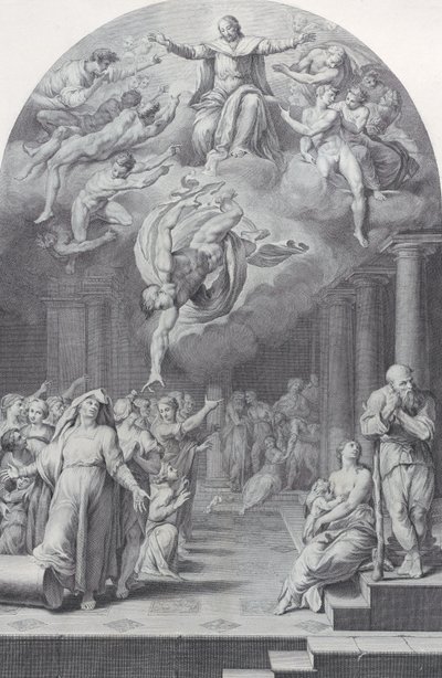 40. tábla: a választottak megosztottsága a reprobáltak között, 1756. Alkotók: Bartolomeo Crivellari, Gabriel Söderling. alkotó: Bartolomeo Crivellari, Gabriel Söderling