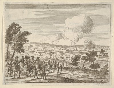 A herceg és csapatai Casalmaggiore-ban, A keresztény herceg és hős eszméjéből, 1659-ben. alkotó: Bartolomeo Fenice