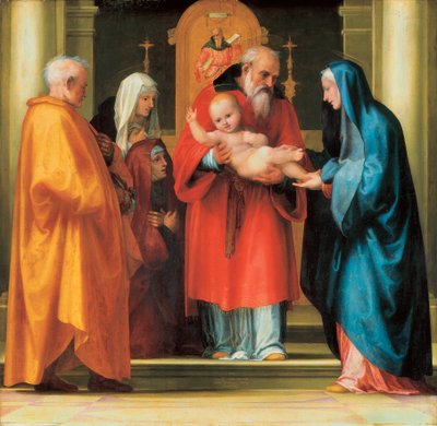 Jézus bemutatása a templomban (részlet) alkotó: Bartolomeo Fra