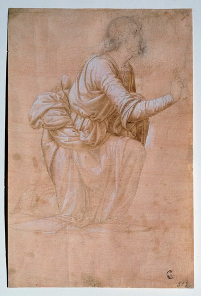 Volterra Angyala (Volterra Angyala) Fra Bartolomeo rajza (Bartolomeo della Porta hívták) (1472-1517) Uffizi (Irodák) Nyomdai és Rajzok Tanszék Olaszország alkotó: Bartolomeo Fra