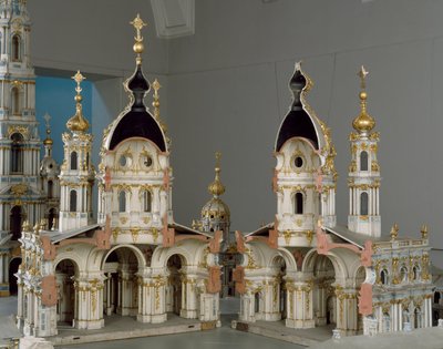 A szentpétervári Feltámadás Szűzanya (Smolny) kolostorának projektje (Szentpétervár) alkotó: Bartolomeo Franceso Rastrelli