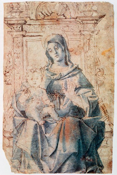 A Szűz és a Gyermek, c1470-1523 alkotó: Bartolomeo Montagna