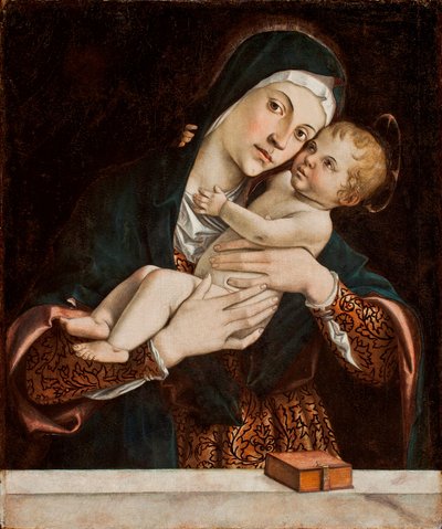 A Szűz és a Gyermek (tempera a panelen) alkotó: Bartolomeo Montagna