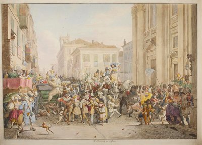 Karnevál Rómában alkotó: Bartolomeo Pinelli