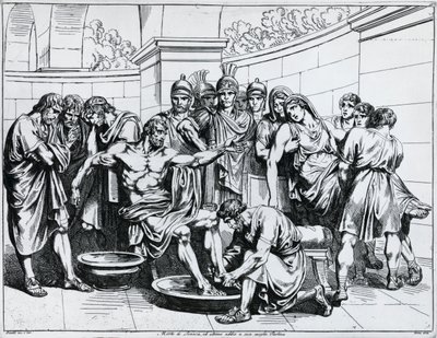 Seneca halála, Bartolomeo Pinelli (1781-1835) metszete, az Istoria dell
