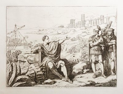 Gaius Marius Karthágó romjai között alkotó: Bartolomeo Pinelli