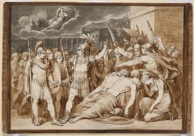Juno megesküszik, hogy megbosszulja Almo és Galaesus halálát alkotó: Bartolomeo Pinelli