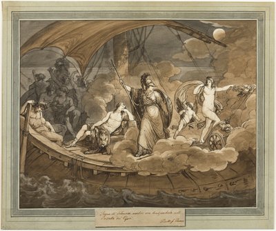 Telemachus álma, Telemachus kalandjai 4. könyvéből alkotó: Bartolomeo Pinelli