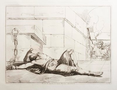 Jugurtha király vége a Mamertinus-börtönben alkotó: Bartolomeo Pinelli