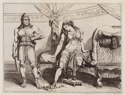 Az eunuch Bacchides, akit VI. Mithridatész küldött feleségének, Monime-nek (metszet) alkotó: Bartolomeo Pinelli