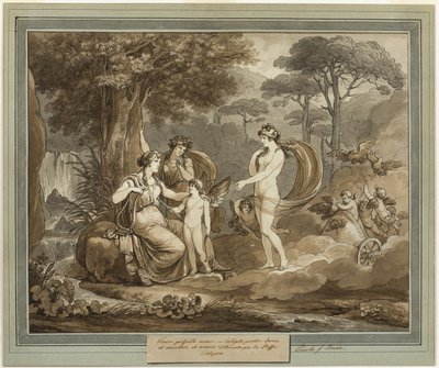 A Vénusz Ámort mutat be Calypsónak, Telemachus kalandjai 7. könyvéből alkotó: Bartolomeo Pinelli