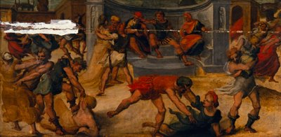 A szabinok megerőszakolása alkotó: Bartolomeo di David