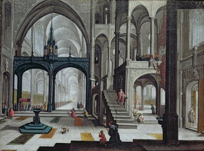 Körmenet a katedrálisban (olaj, vászon) alkotó: Bartolomeus van Bassen