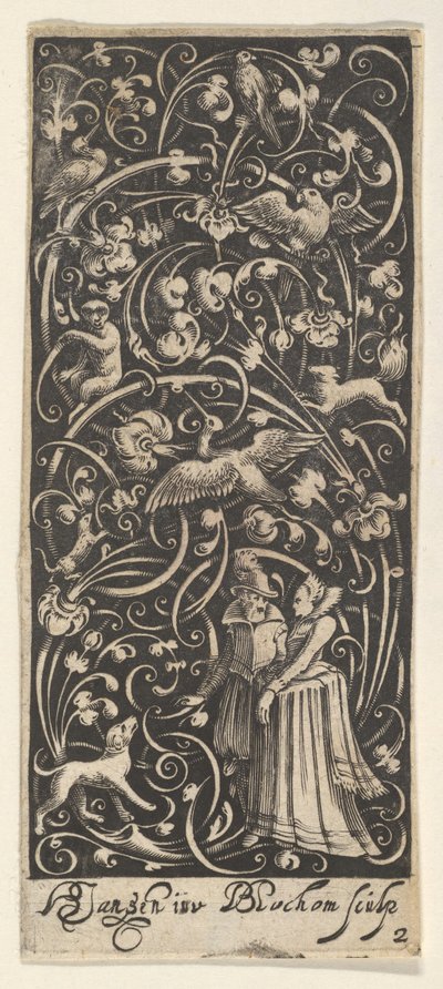Függőleges panel egy férfival és nővel, kb. 1631. alkotó: Bartolomeus van Lochom