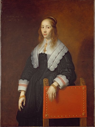 Egy fiatal nő alkotó: Bartolomeus van der Helst