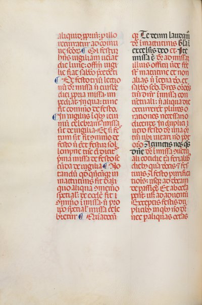 Missale: Fol. 173v: Zene Alleluiának stb. húsvét elején, 1469. alkotó: Bartolommeo Caporali