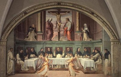 A keresztre feszítés, a San Marco Refektóriumból alkotó: Bartolommeo Sogliani
