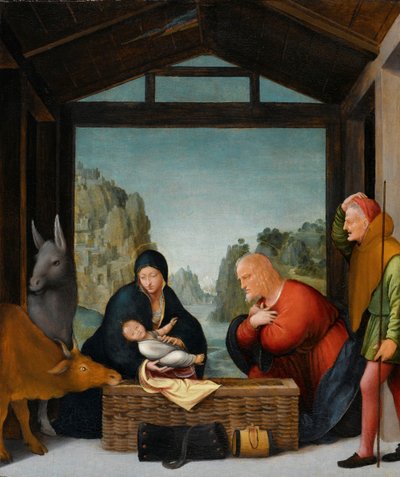 A Pásztorok imádata alkotó: Bartolommeo Suardi (circle of)