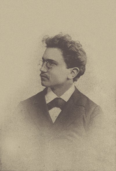 Hans Huber zeneszerző portréja 1852-1921, 1898. alkotó: Basel . Photo studio Taescher and