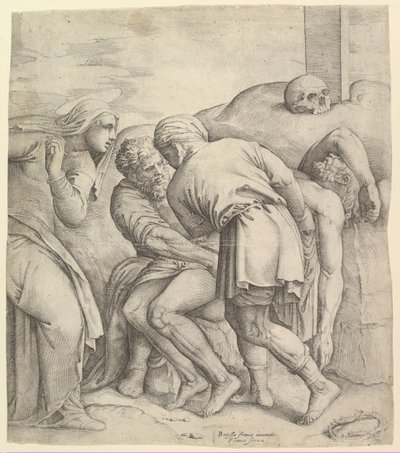 A síremlék. alkotó: Battista Franco Veneziano