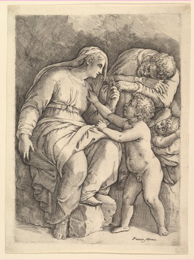 A Szent Család. alkotó: Battista Franco Veneziano