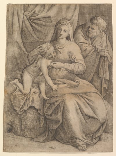 A Szent Család, 1510-61. alkotó: Battista Franco Veneziano