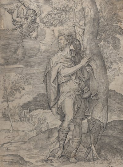 Szent Rókus, 1535-73. alkotó: Battista del Moro