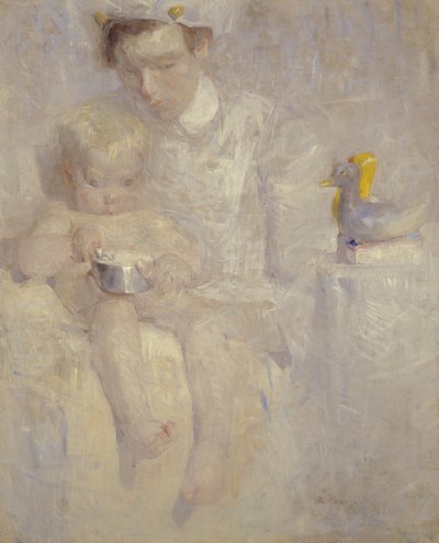 Nővér és gyermek alkotó: Beatrice How