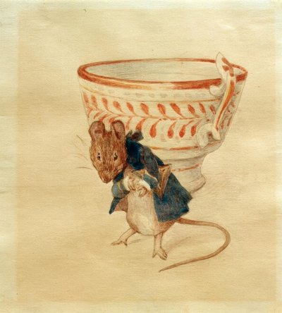 Mr. Egér meghajol egy teáscsésze előtt alkotó: Beatrix Potter
