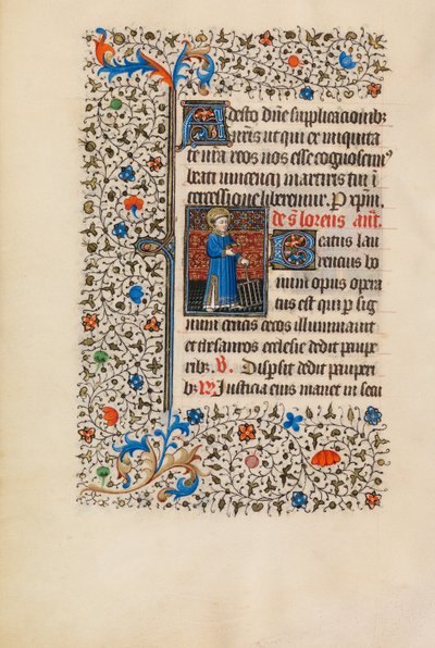 Szent Lőrinc a Gridironnal alkotó: Bedford Master