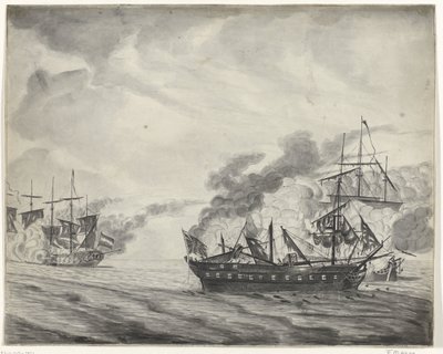 A cadizi tengeri csata, 1781 alkotó: Beekman