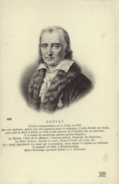Andre Gretry belga zeneszerző (1741-1813) alkotó: Belgian School
