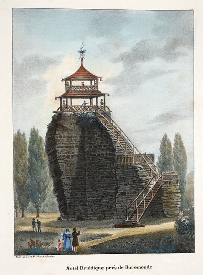 Druida oltár Roermonde közelében, 1895 körül (photochrom) alkotó: Belgian School