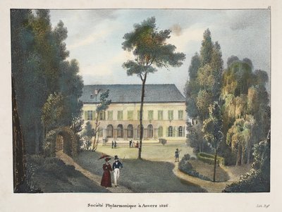 Phylharmonic Society in Antwerpen 1826, 1895 körül (photochrom) alkotó: Belgian School