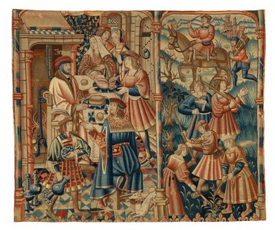 Gobelin, január hónap, esetleg Flandriából alkotó: Belgian School